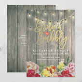 Brunch Bubble Vrijgezellenfeest Floral String Ligh Kaart (Voorkant / Achterkant)