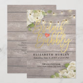 Brunch Bubble Vrijgezellenfeest Floral String Ligh Kaart (Voorkant / Achterkant)