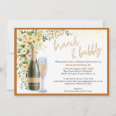 Brunch & Bubble Vrijgezellenfeest Invite Kaart (Voorkant)