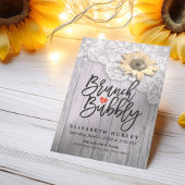 Brunch & Bubble Vrijgezellenfeest Lace Sunflower W Kaart
