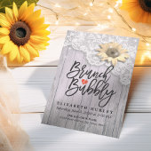 Brunch & Bubble Vrijgezellenfeest Lace Sunflower W Kaart