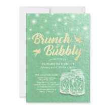 Brunch & Bubble Vrijgezellenfeest Mason Jar Green 