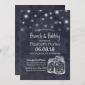 Brunch Bubble Vrijgezellenfeest Mason Jar String L Kaart (Voorkant / Achterkant)