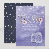 Brunch Bubble Vrijgezellenfeest Mason Jar String L Kaart (Voorkant / Achterkant)