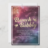 Brunch Bubble Vrijgezellenfeest Night Stars Sky Ga Kaart (Voorkant)