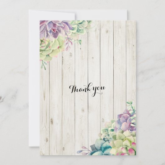 Brunch Bubble Vrijgezellenfeest Succulent Rustic W Kaart (Achterkant)