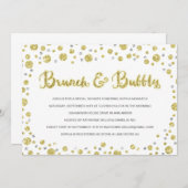Brunch & Bubble | Vrijgezellenfeest Uitnodiging (Voorkant / Achterkant)