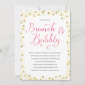 Brunch & Bubble | Vrijgezellenfeest Uitnodiging (Voorkant)