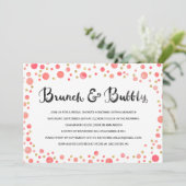 Brunch & Bubble | Vrijgezellenfeest Uitnodiging (Staand voorkant)