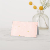 Brunch & Bubble Wedding Shower Folded Place Card Plaatskaartje (Achterkant)