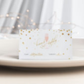 Brunch & Bubble Wedding Shower Folded Place Card Plaatskaartje