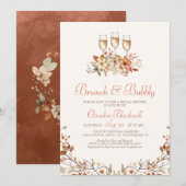 Brunch Bubbly Autumn Herfst Vrijgezellenfeest Kaart (Voorkant / Achterkant)