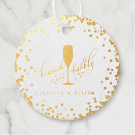 Brunch & Bubbly Bachelorette Verloving Brunch Favo Bedankjes Labels