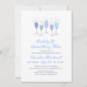 Brunch & Bubbly Blauw Vrijgezellenfeest Kaart (Voorkant)