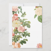 Brunch & Bubbly Bloemen Vrijgezellenfeest Kaart (Achterkant)