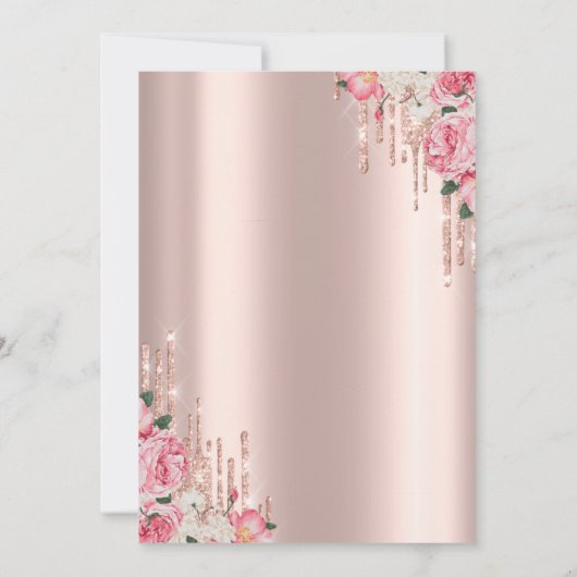 Brunch & Bubbly Bloemenglas Drips Kaart (Achterkant)