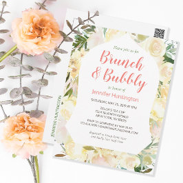 Brunch & Bubbly Boho Bruiloft Uitnodiging