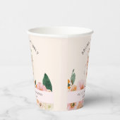 Brunch & Bubbly Boho Floral Champagne Papieren Bekers (Rechts)