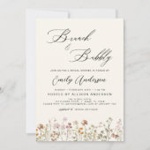 Brunch & Bubbly Boho Wildflower Vrijgezellenfeest Kaart (Voorkant)