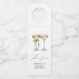 Brunch & Bubbly Champagne Bruiloft Dank Je Flessenhanger