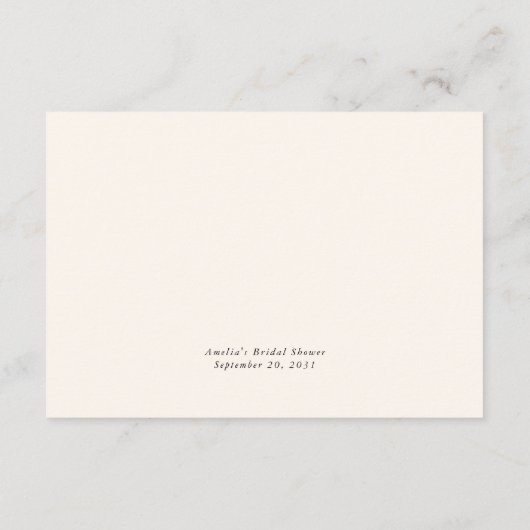 Brunch & Bubbly Champagne Vrijgezellenfeest Advieskaart (Achterkant)