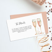 Brunch & Bubbly Champagne Vrijgezellenfeest Informatiekaartje