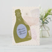 Brunch & Bubbly Champagne Vrijgezellenfeest Kaart (Staand voorkant)