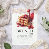 Brunch & Bubbly Cherry Vrijgezellenfeest Kaart