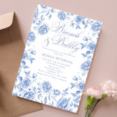 Brunch Bubbly Chic Blue Vrijgezellenfeest Welkom Poster