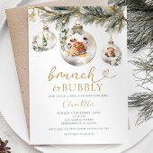Brunch & Bubbly Christmas Baubles Vrijgezellenfees Kaart