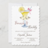 Brunch & Bubbly Cocktail Citroen Rozen Kaart (Voorkant)