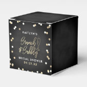 Brunch & Bubbly Confetti Bruidsfeest Bedankdoosjes (Voorkant Zijde)