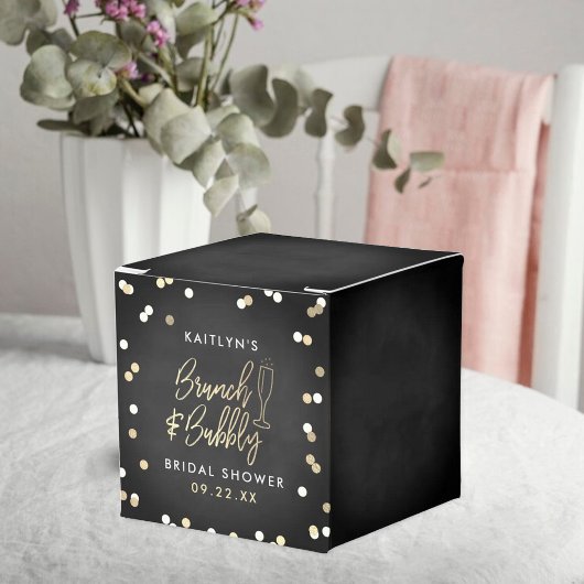 Brunch & Bubbly Confetti Bruidsfeest Bedankdoosjes