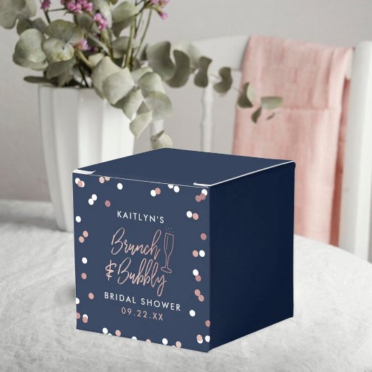 Brunch & Bubbly Confetti Bruidsfeest Bedankdoosjes