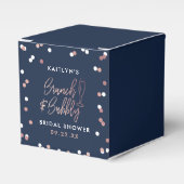 Brunch & Bubbly Confetti Bruidsfeest Bedankdoosjes (Voorkant Zijde)