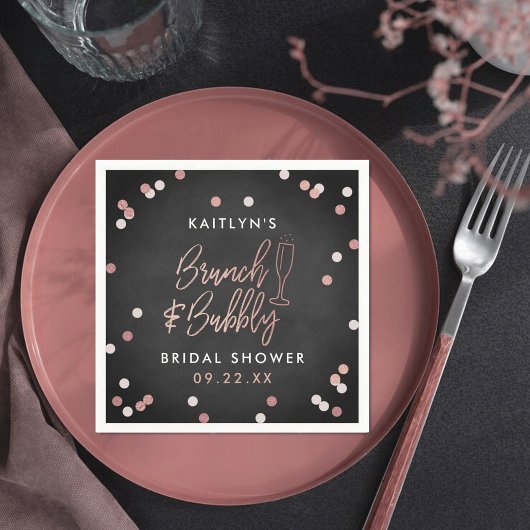 Brunch & Bubbly Confetti Bruidsfeest Servet