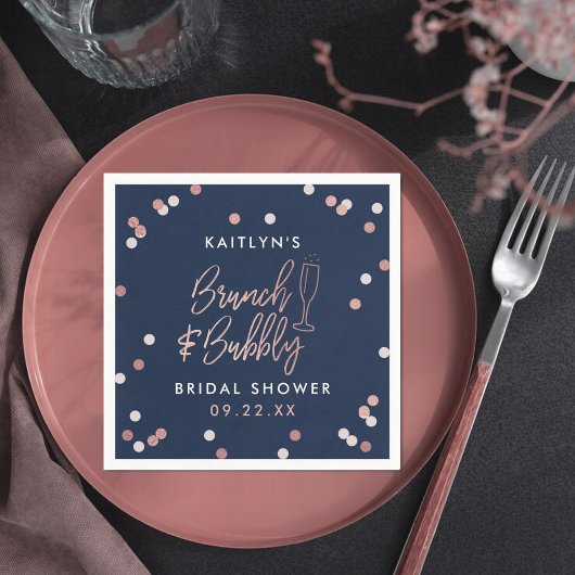 Brunch & Bubbly Confetti Bruidsfeest Servet