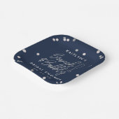 Brunch & Bubbly Confetti Bruiloftsfeest Papieren Bordje (Gebogen)