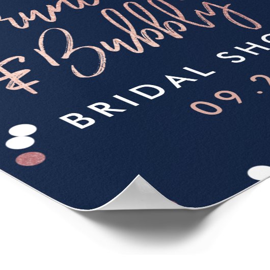 Brunch & Bubbly Confetti Vrijgezellenfeest Welkom Poster (Hoek)