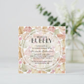 Brunch Bubbly Dried Leaves Vrijgezellenfeest Kaart (Staand voorkant)