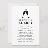 Brunch & Bubbly Drink Vrijgezellenfeest Kaart (Voorkant)