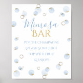 Brunch Bubbly en Baby shower Mimosa Bar Poster (Voorkant)
