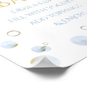 Brunch Bubbly en Baby shower Parfait Bar Poster (Hoek)