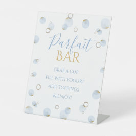 Brunch Bubbly en Baby shower Parfait Bar Reclamebord Met Voetstuk