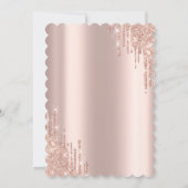 Brunch & Bubbly Floral Glass Vrijgezellenfeest Kaart (Achterkant)