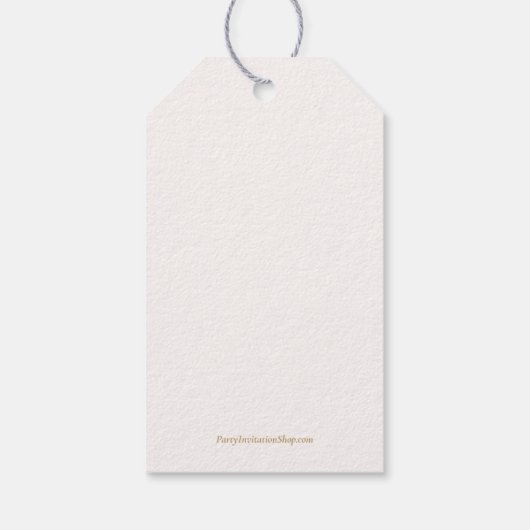 Brunch & Bubbly Floral Vrijgezellenfeest Favoriet Cadeaulabel (Achterkant)