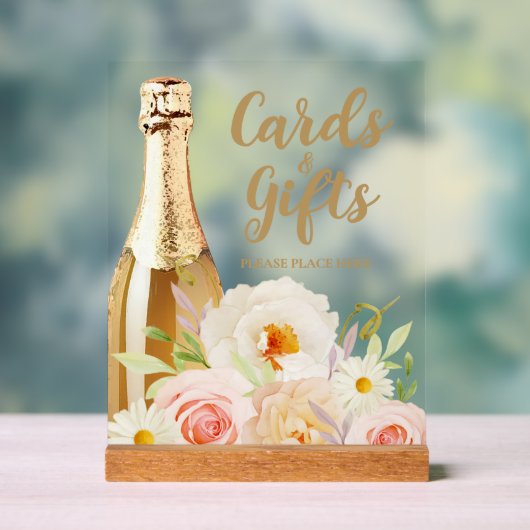 Brunch & Bubbly Floral Vrijgezellenfeest Kaarten & Acryl Bord (Neutraal)