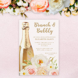Brunch & Bubbly Garden Floral Vrijgezellenfeest Kaart