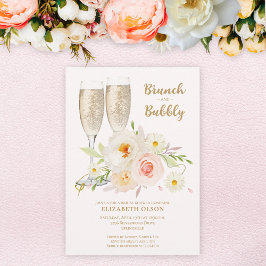 Brunch & Bubbly Garden Floral Vrijgezellenfeest Kaart