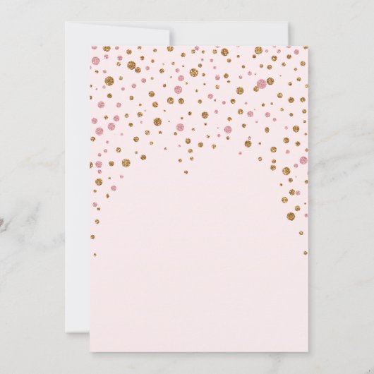 Brunch & Bubbly Glitter Bruids Douche Uitnodiging (Achterkant)